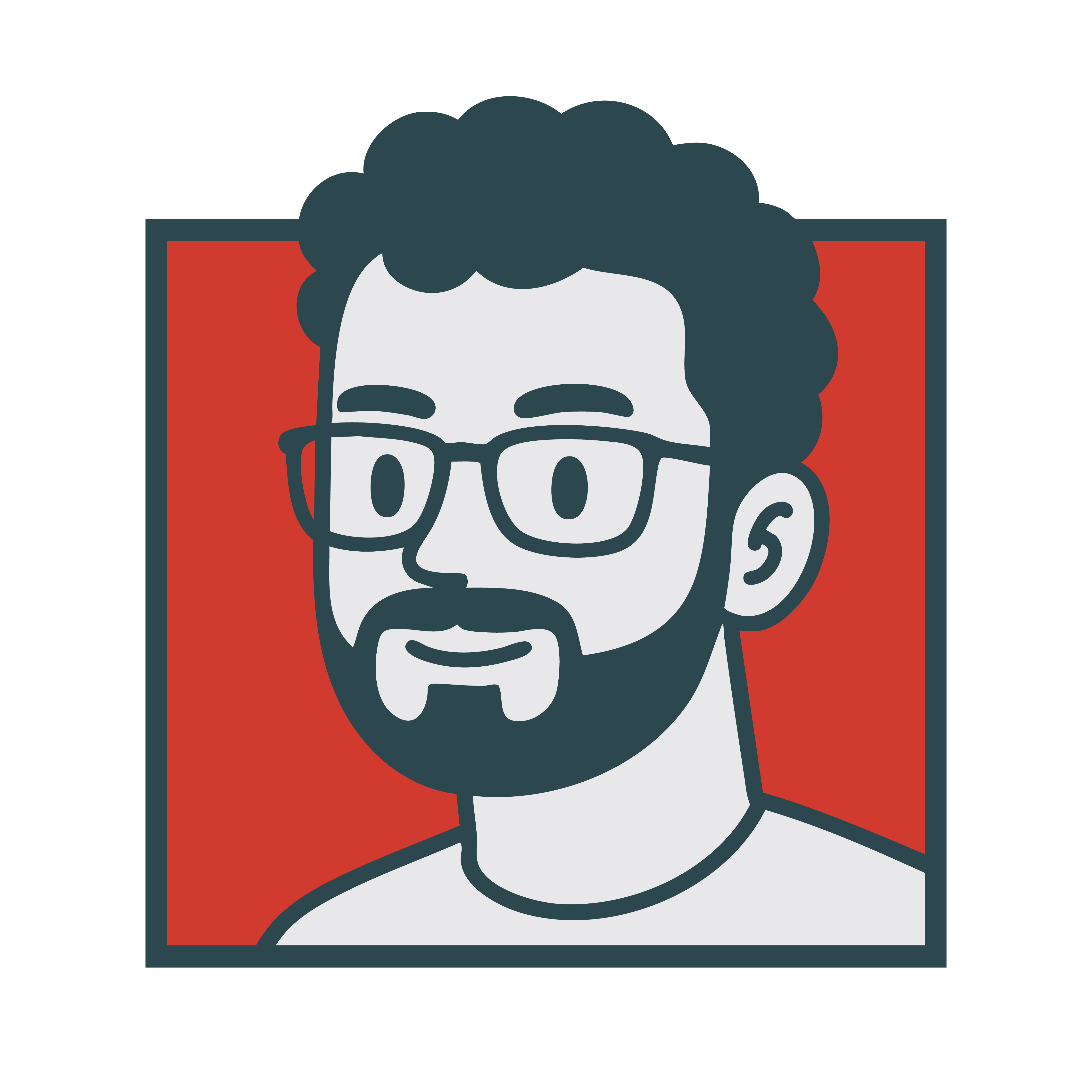 Retrato caricaturizado del profesor de derecho penal