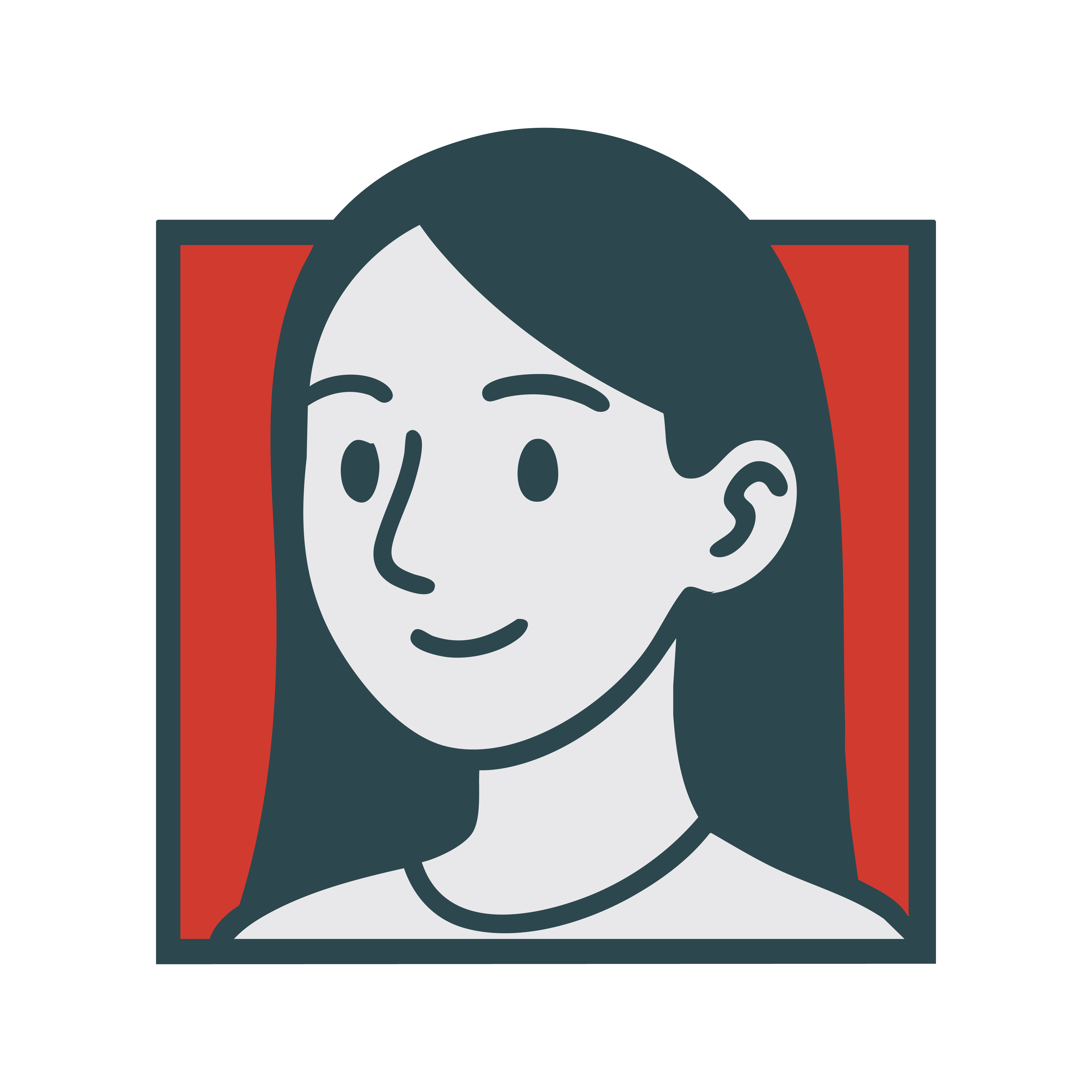 Retrato caricaturizado de la profesora de Derecho Penitenciario