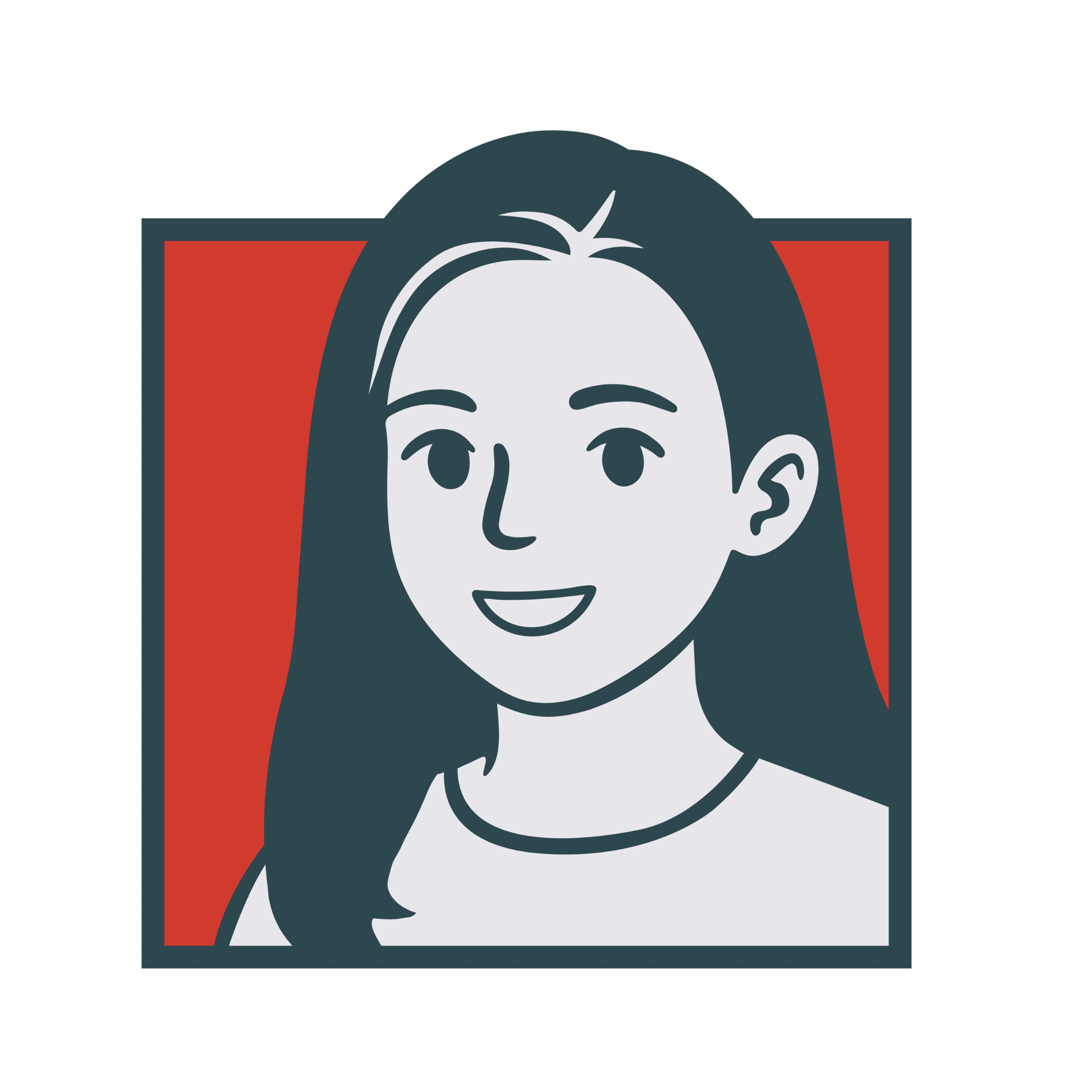 Retrato caricaturizado de la profesora